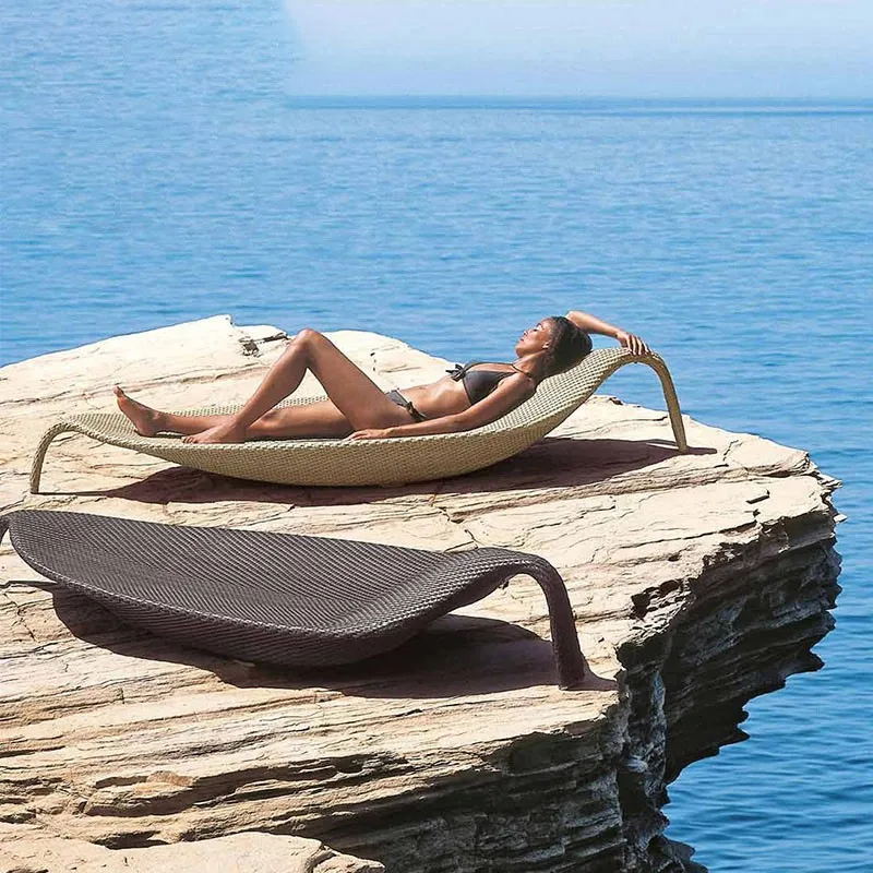 

Customizable Outdoor Rattan Villa Courtyard Pool Scenic Beach Loungers