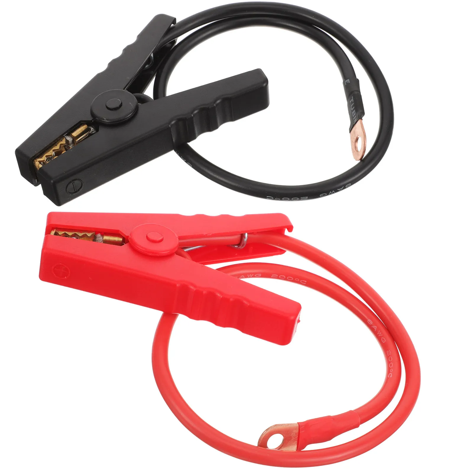 

2Pcs Farm Electric Fence Jump Lead Cables with Crocodile Clips Compatible with Solar Powered Electric Fence Systems for Chickens