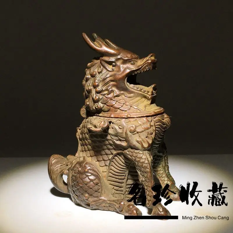 Riding the auspicious kylin Incense Burner Statue for Tea Home Decor Ornaments