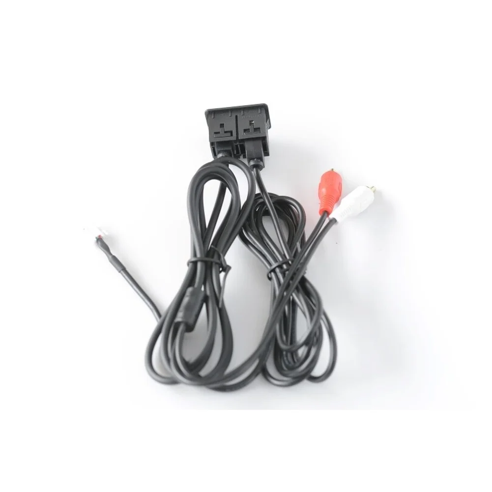 USB and Audio Interface Panel for Car Navigation Upgrade 4P Connector Replacement Cable Black ABS Material 150CM