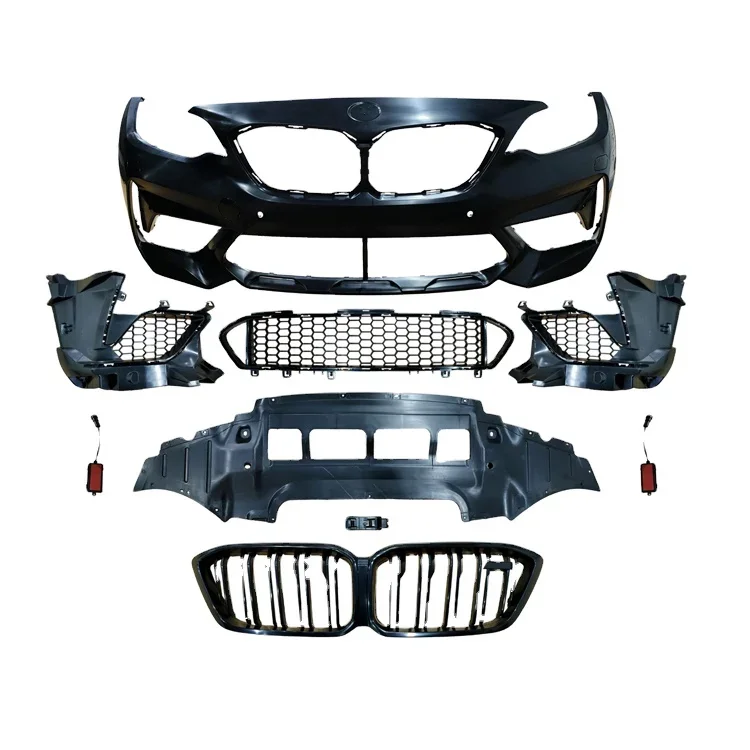 

Suitable for F87 M2 Modified M2C Thunderbolt Version Car Body Kit of The Front Bumper Assembly Center Grille Plastic