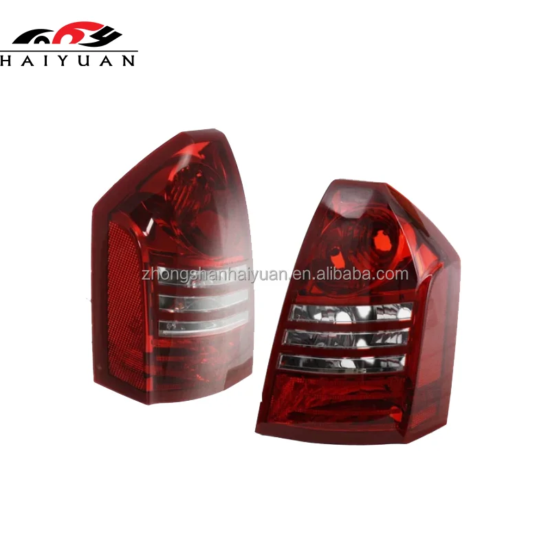 Halogen Tail Light Set For 2005-2007 Chrysler 300 Clear & Red Lens 2Pcs 4805852AC4805853AC