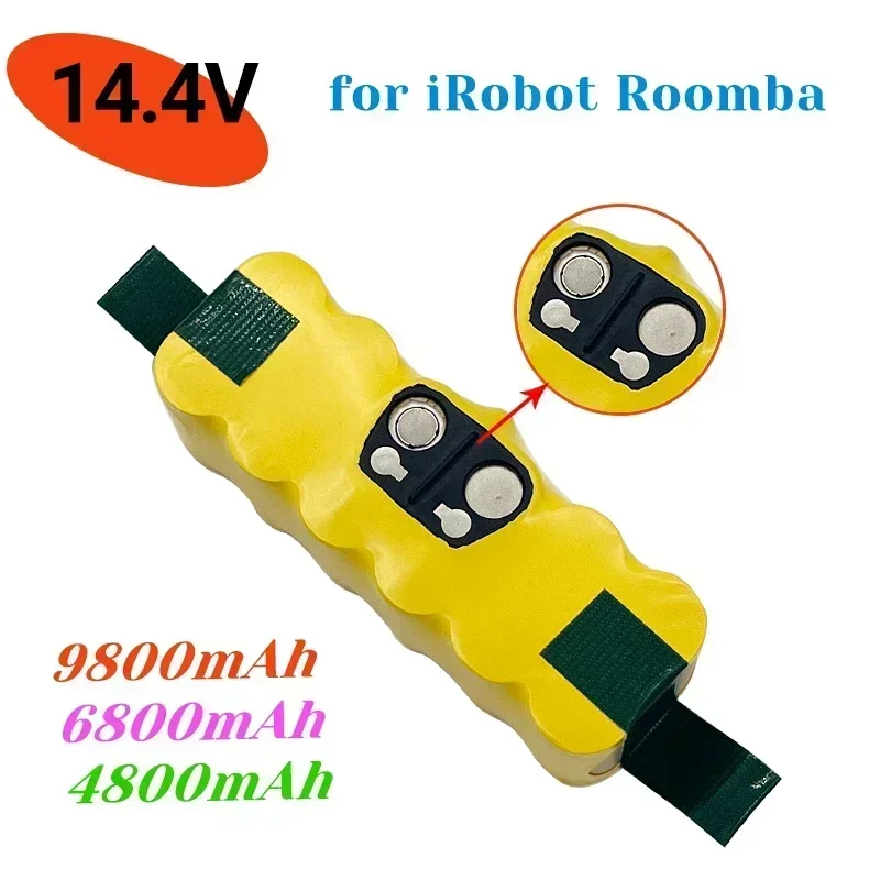 100%New2025 for IRobot Roomba 500 Battery 14.4V 9.80Ah for Roomba Vacuum Cleaner 500 600 700 800 Rechargeable Battery