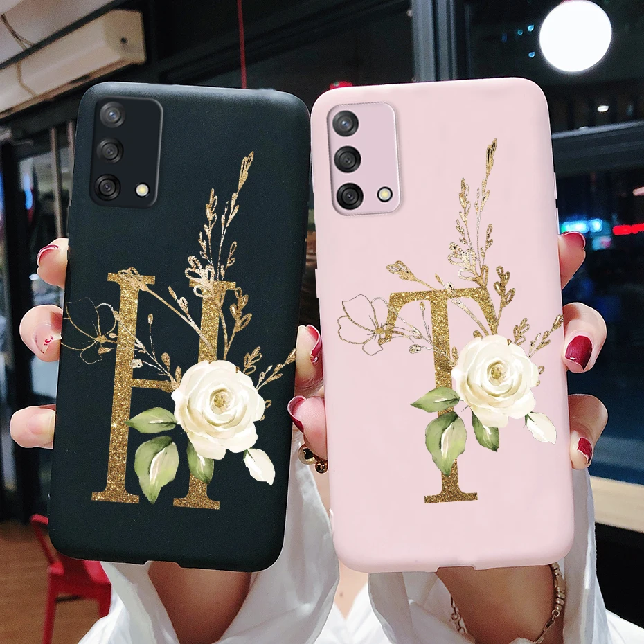 For Oppo Reno 6 Lite Case CPH2365 Cute Letters Cover Soft Silicone Case For Oppo Reno6 Lite Reno 6Lite Coque Fundas Capas Bumper