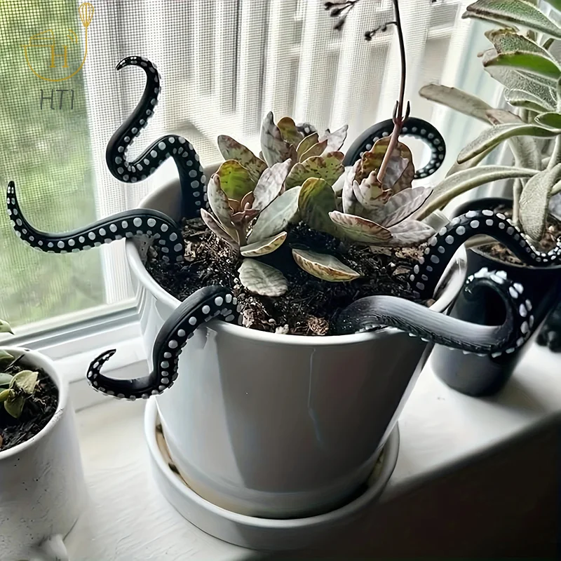 Home Gift Christmas Sea Monster Octopus Tentacles 7-piece Set, Decorative Flower Pot Flower pot decoration set