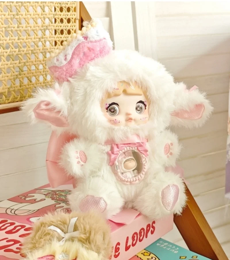 

Nommi V7 A Bite Of Sweetheart Collaboration Blind Box Plush Doll Trendy Kawaii Action Anime Figure Surprise Toy Birthday Gift