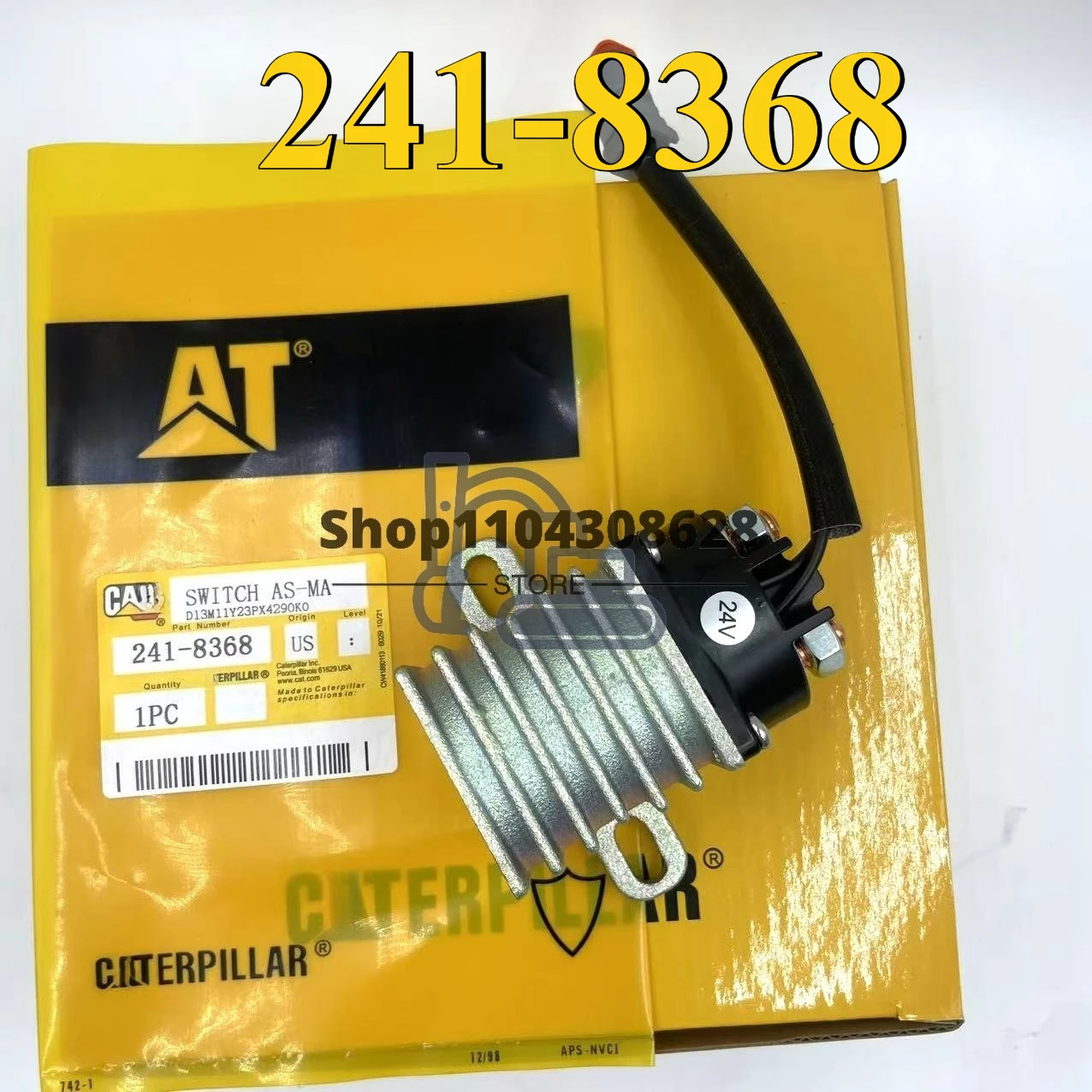 

241-8368 Compatible with JLG Vertical Mast Lift 1230ES Relay Solenoid 3740150 2915064 for Caterpillar Engine C32 C27 C18 C9.3
