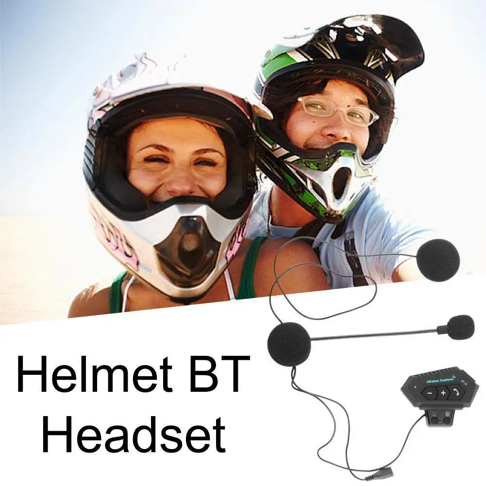 

Мотоциклетный шлем, Bluetooth-гарнитура, беспроводной домофон, расстояние 20 м, громкая связь, плеер с подключением BT, музыкальные наушники K5Y0