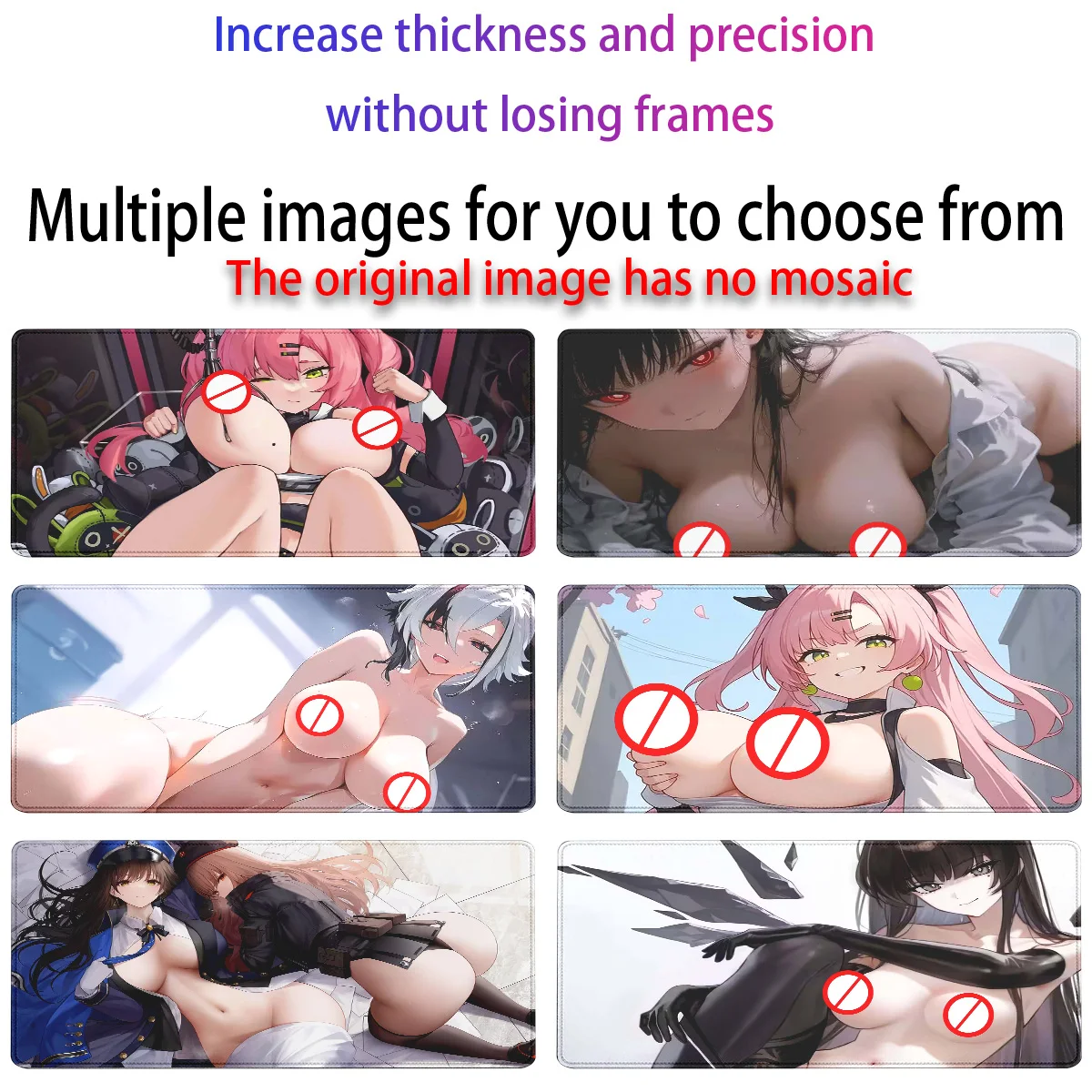 R18 zenless zone zero NIKKE Girls Sexy Naked Mousepad Anime Girl Mouse pad Hentai GameKeyboard Mat With Chest Pattern Mouse Mats