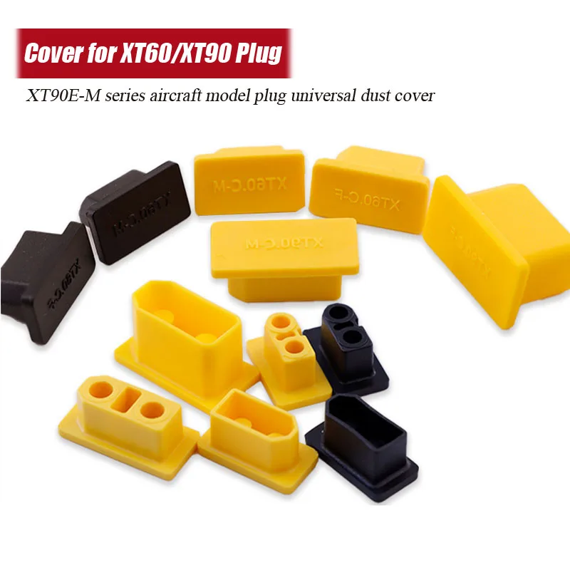 Waterproof Cover for XT60/90 XT90E-M Series Aircraft Model Plug Universal Dust Cover Seat Cap f XT90 XT60 Male Female Connector