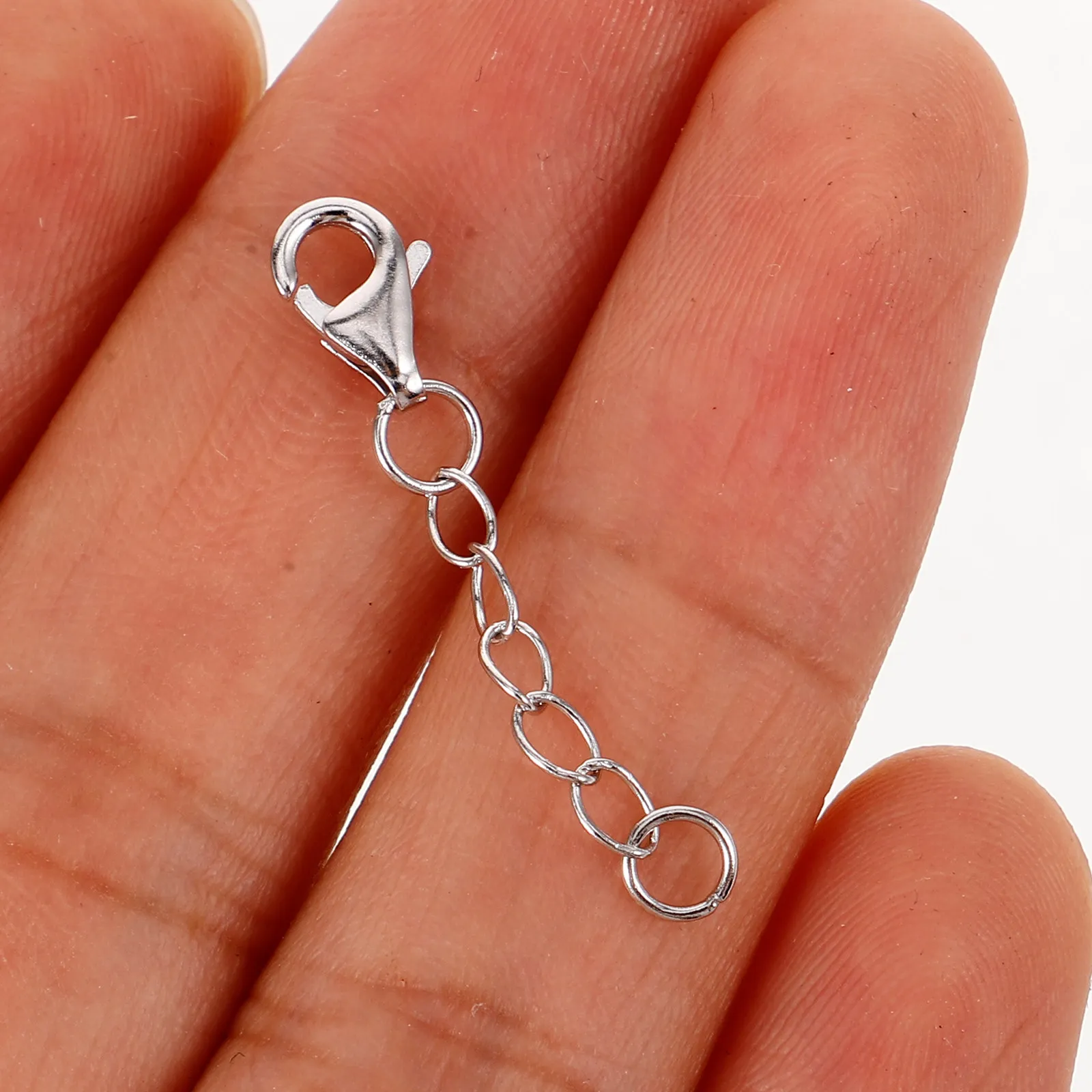 

Регулируемая удлинительная цепочка для серебряных ожерелий, удлинитель для самостоятельного изготовления украшений, соединитель для браслетов, материалы для рукоделия, цепочка для ожерелья