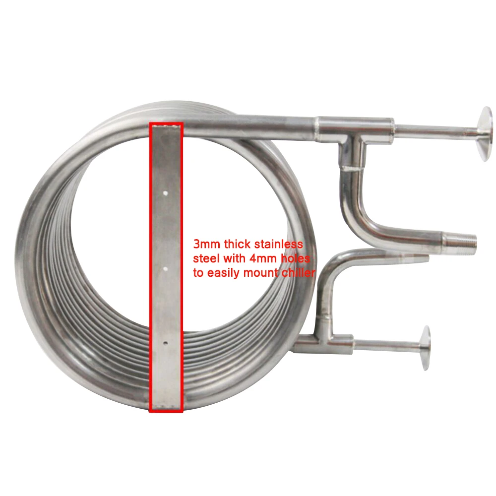 Craft Brewing, Wort Cooling Countercurrent Spiral Coil 304 Stainless Steel Brewing Beer Cooling Equipment