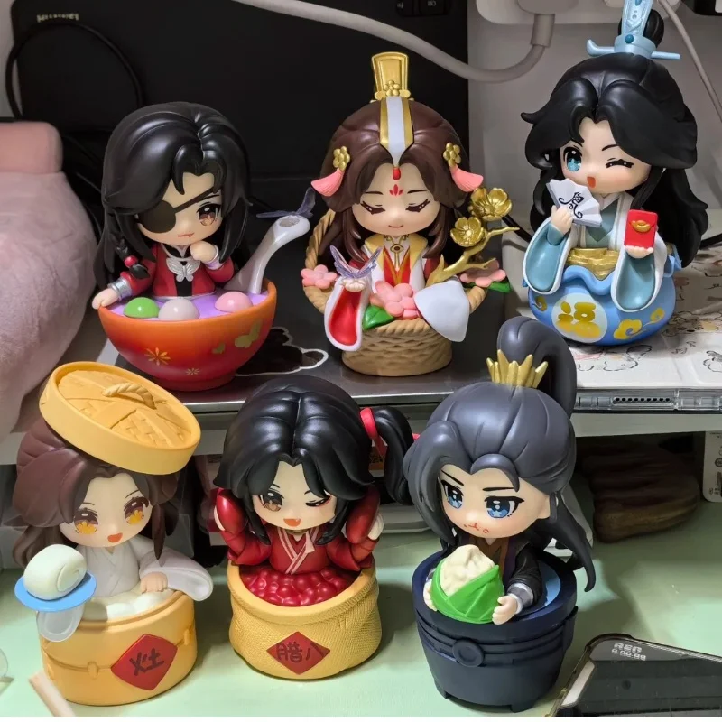 Genuine Tian Guan Ci Fu Animation Festival Group Image Series Blind Box Comics Xie Ling Hua Cheng Decoration Children Toys Gifts