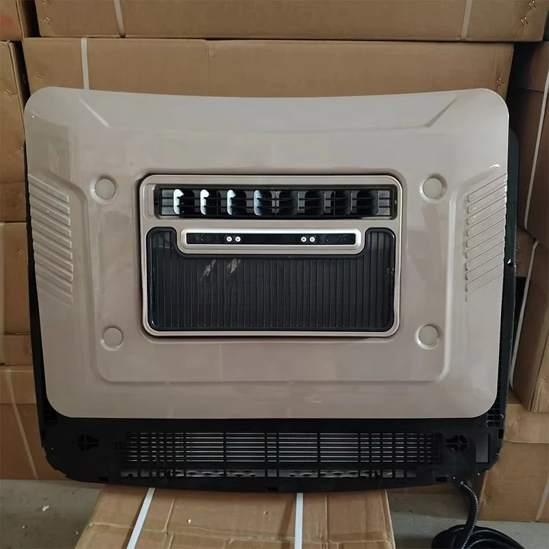 فان Rv سقف الطاقة الشمسية وقف تكييف الهواء شاحنة 12 فولت 24 فولت بطارية تعمل بالطاقة مكيف الهواء ل RV #4