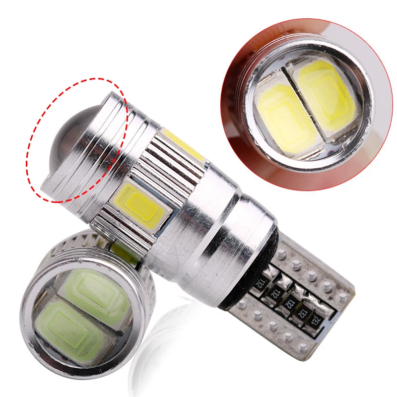 BraveWay 2 قطعة T10 LED لمبة W5W 6SMD W5W مصباح السيارات الداخلية التخليص وقوف السيارات أضواء تصفيف السيارة 194 168 12 فولت LED ضوء #3