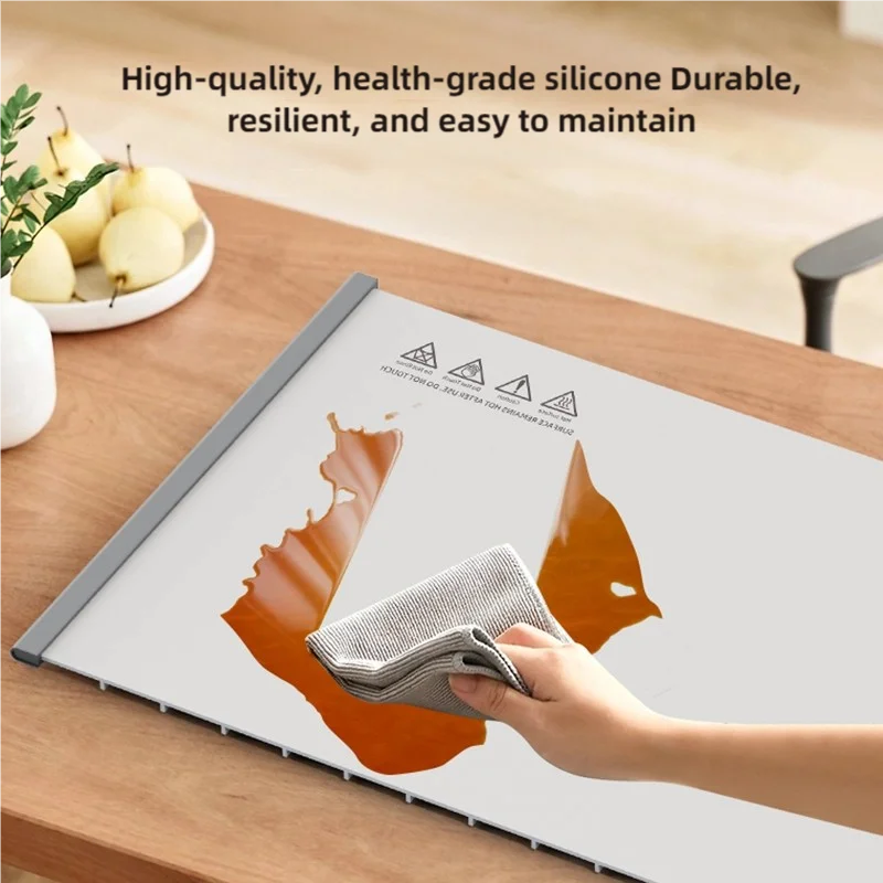 TINSOL جديد مرن سيليكون وسادة تدفئة الطعام طوي صينية تدفئة الطعام الكهربائية وسادة تدفئة الطعام منظم حرارة ذكي أدوات المائدة