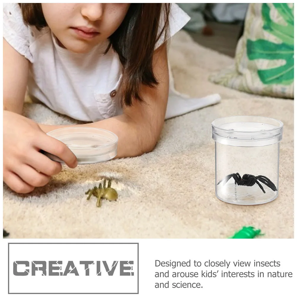 Boîte de bite grossissante pour enfants, conteneur collecteur d'insectes pour Cage d'observation Portable avec intégré, 20 pièces