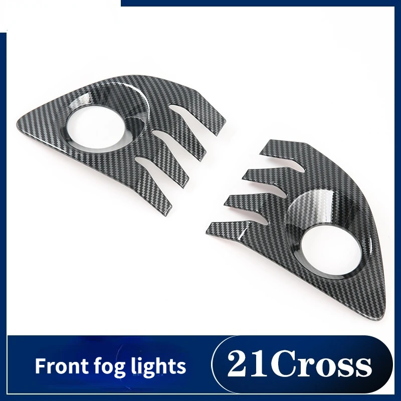 

Suitable for 21 Corolla Cross Modified Corolla Front Fog Lampshade Carbon Fiber Pattern Decoration ABS Exterior Modification