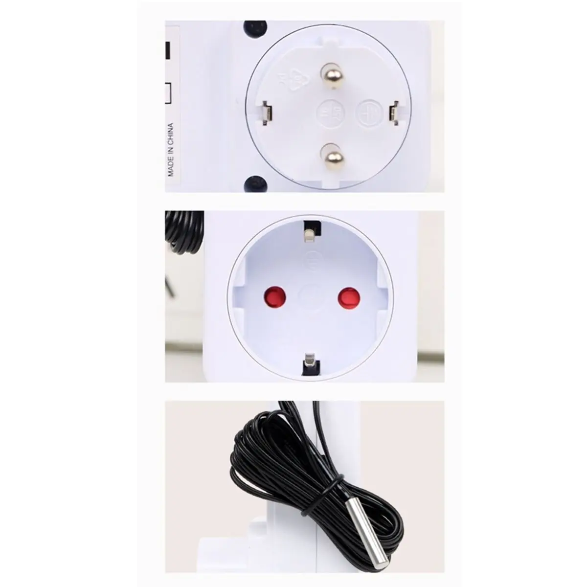 update. Digital Temperature Controller Socket EU Plug Thermostat Timer Switch Sensing Probe Heating Cooling Switch Temp Alarm