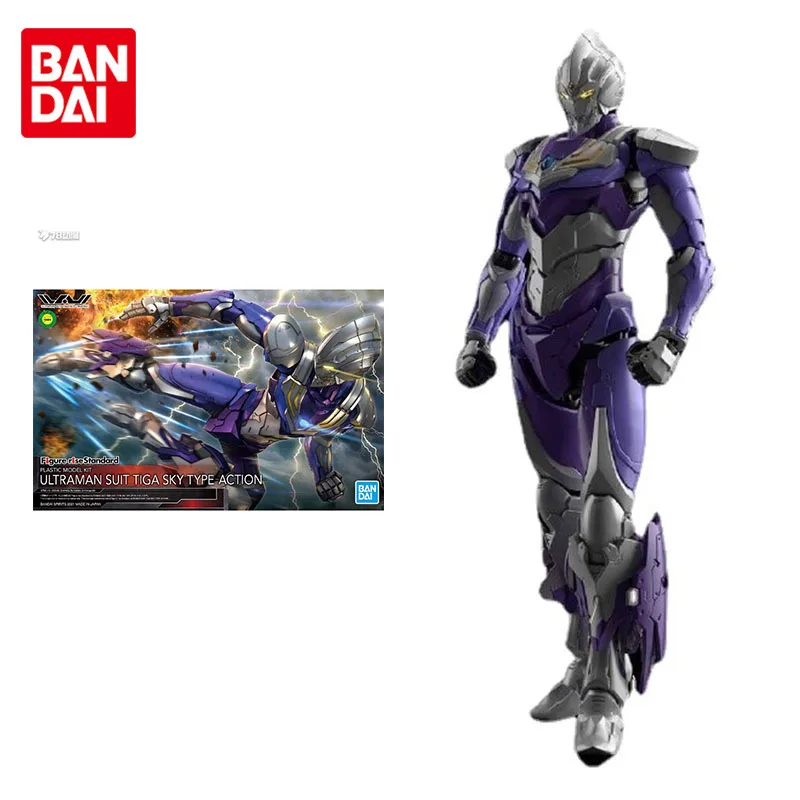 

Bandai Ultraman Figure Rise Standard Ultraman Tiga Sky Type Genuine Assembly Model Ornaments Action Toy Figure Toys for Children