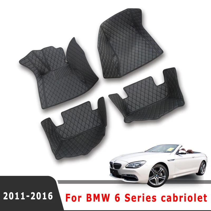 

Car Floor Mats For BMW 6 Series Cabriolet 2016 2015 2014 2013 2012 2011 Carpets Custom Automobiles Interior Accessories Pedals