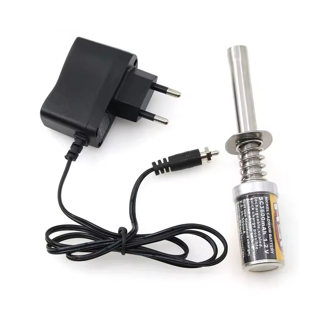 RC Nitro Motor Starter Kit Gloeibougie Ontsteker Oplader Brandstoffles voor 1/8 1/10 Schaal Auto Redcat HPI HSP