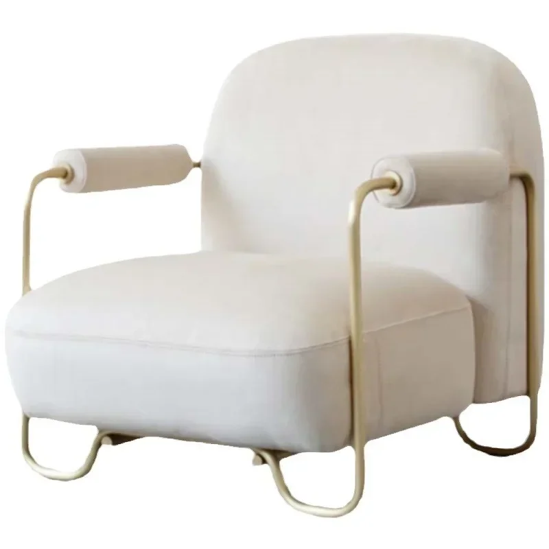 

Living room metal fabric sofa chair