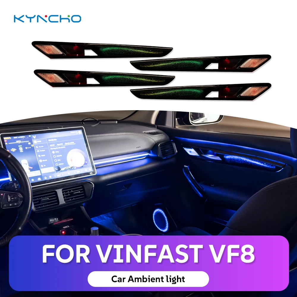 for VINFAST VF8  LED Smart Car Ambient Light Dimmable Neon Light Symphony Interior Specific Intelligent Flowing ambient lighting