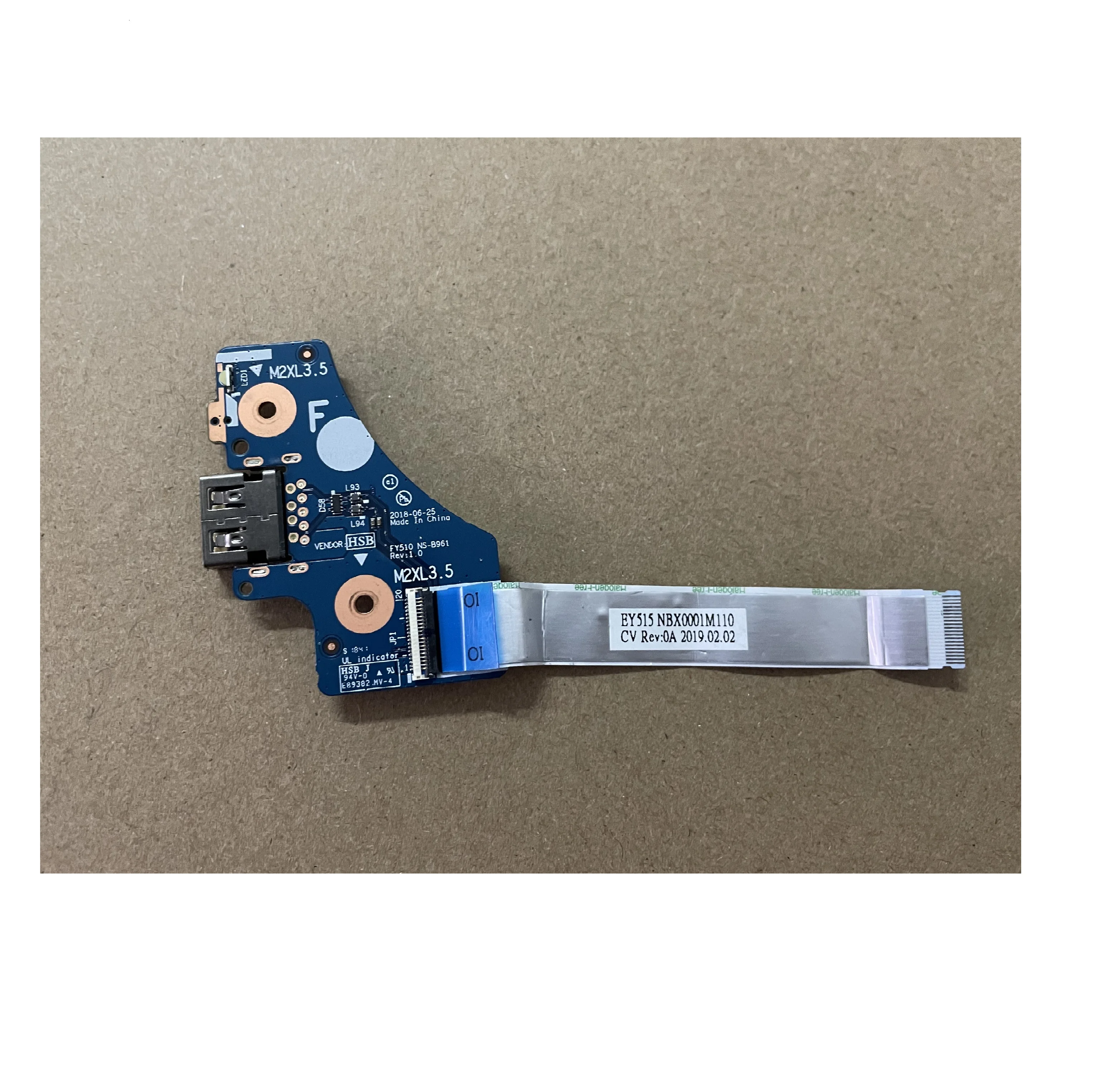 ของแท้สำหรับ Lenovo ICH Savior Y7000 Y530-15 USB Power Switch Board FY510 NS-B961