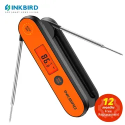 INKBIRD IHT-1P termometro digitale per Barbecue 250mAh batteria ricaricabile termometro per carne da esterno per interni con sonda pieghevole