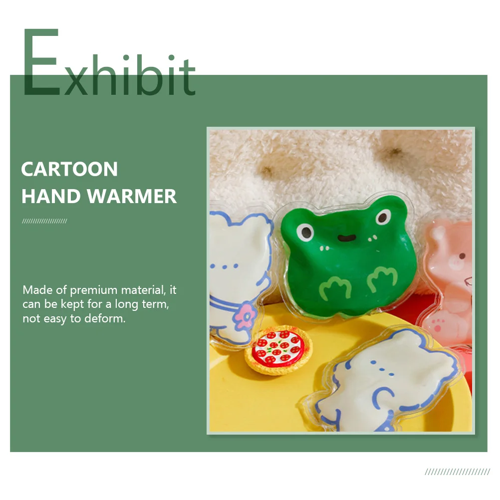 

4pcs Hand Warmer Reusable Portable Self-Heating Warm Up For Winter Outdoor Safety Emergency Supplies Frog-Shaped