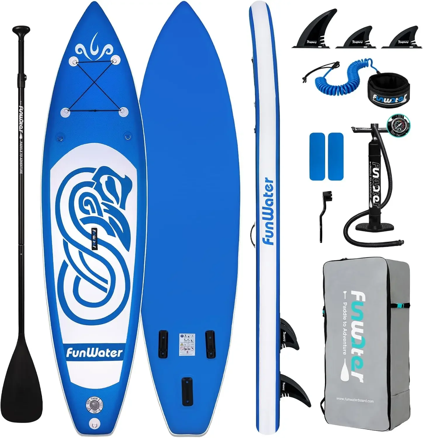 Inflatable Ultra-Light Stand Up Paddle Board for All Skill Levels with Premium SUP Paddleboard Accessories,Non-Slip Comfort Deck