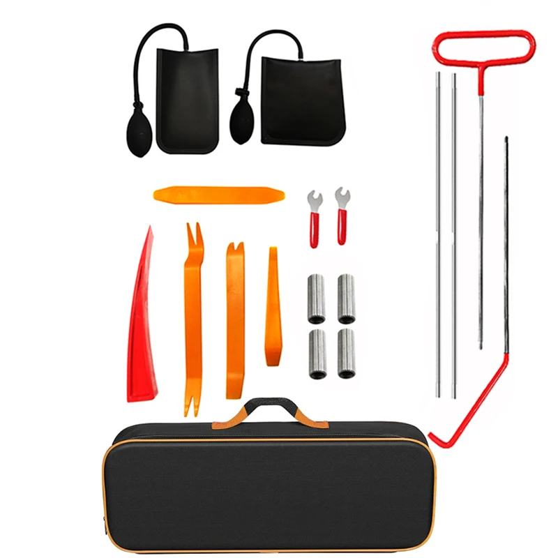 Auto Werkzeug Kit Tür Öffnen Grabber Lockout Lock Pick Set Lange Palette Erreichen Einhaken Schlüssel Verloren In Lkw mit Durchführung tasche Auto