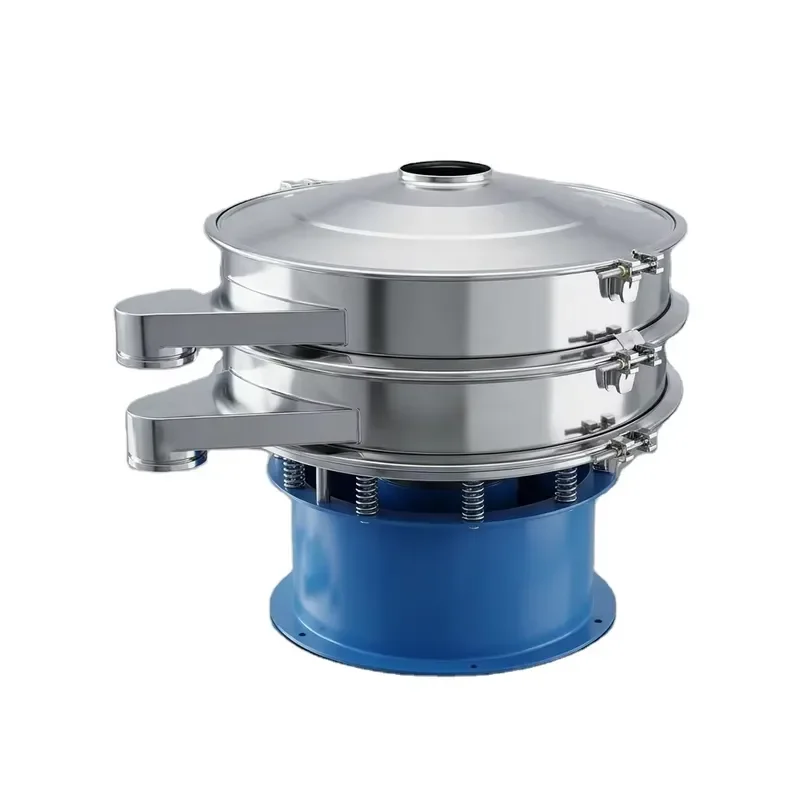 i Cheap Manure Water Solid Liquid Separation Stainless Steel Rotary Vibrating Sieve Large Capacity Screening Machine Motor