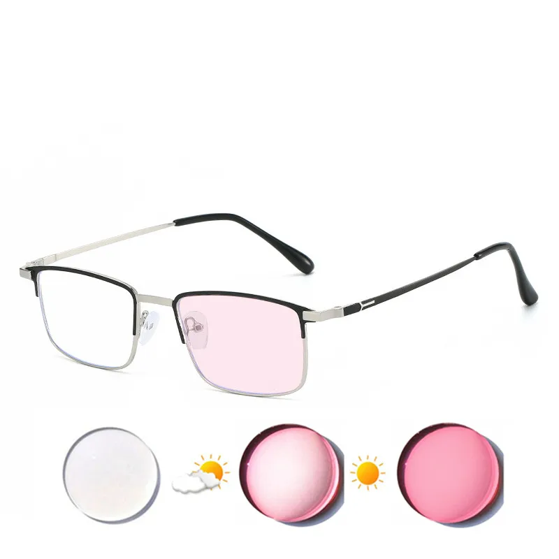 نظارات طبية رجل امرأة إطارات سبائك قابلة للتخصيص لقصر النظر والاستجماتيزم كروية -0.25 إلى -10 أسطوانية -0.25 إلى -2.0 عدسات حماية من الضوء الأزرق أو ضوئية اختيارية F127