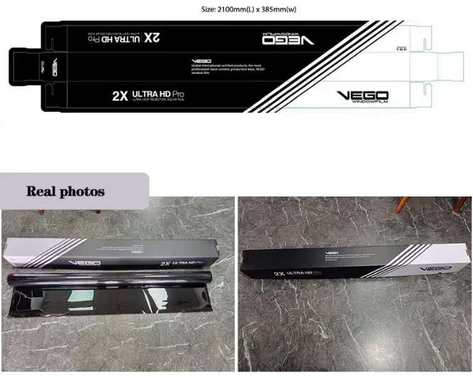 High Definition UV400 Nano Ceramic Carbon Window Tint PET Heat-Resistant Protective Solar Insulation for Car Factory-Skincare