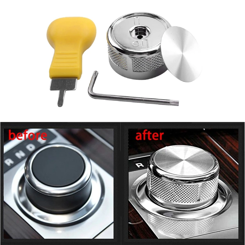 Car Gear Shift Selector Knob Upgrade Chrome Fit For Land Rover Autobiography Style Range Rover L405 2017 2018 2019