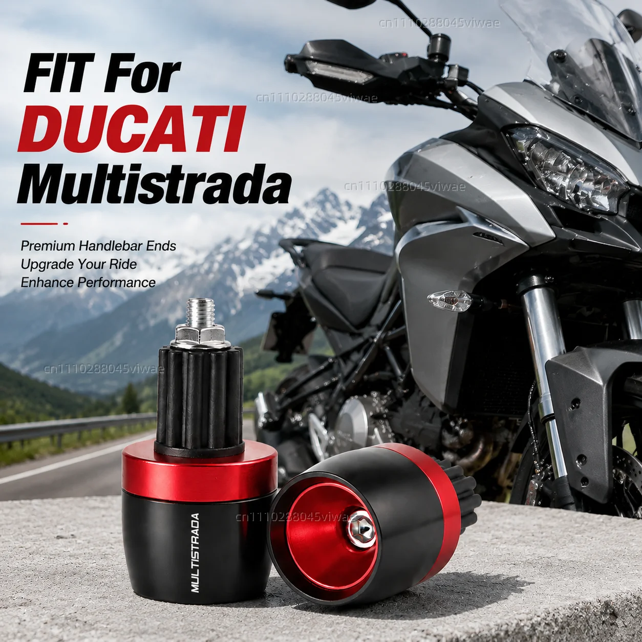 Motorrad 7/8'22MM Lenkergriffe Lenkerendkappen für DUCATI Multistrada 950 1100 1260 1200 S GT 1200S V4 Zubehör