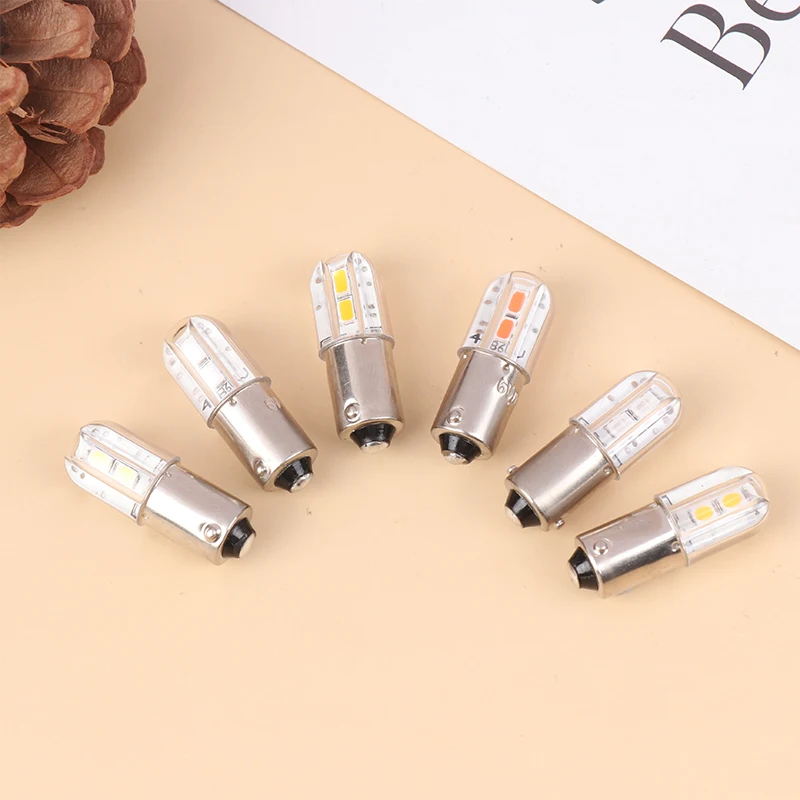 BA9S Led Bulb 6V Upgrade Bulbs 4LED Lamp Replacement For Flashlight Headlight Motor Bicycle Lighting Instrument LED Bulb