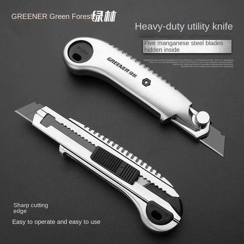 Utility Knife Paper Cutter New Youpin High Carbon Steel Art Gold Metal Blade Self-Locking Design Sharp Angle