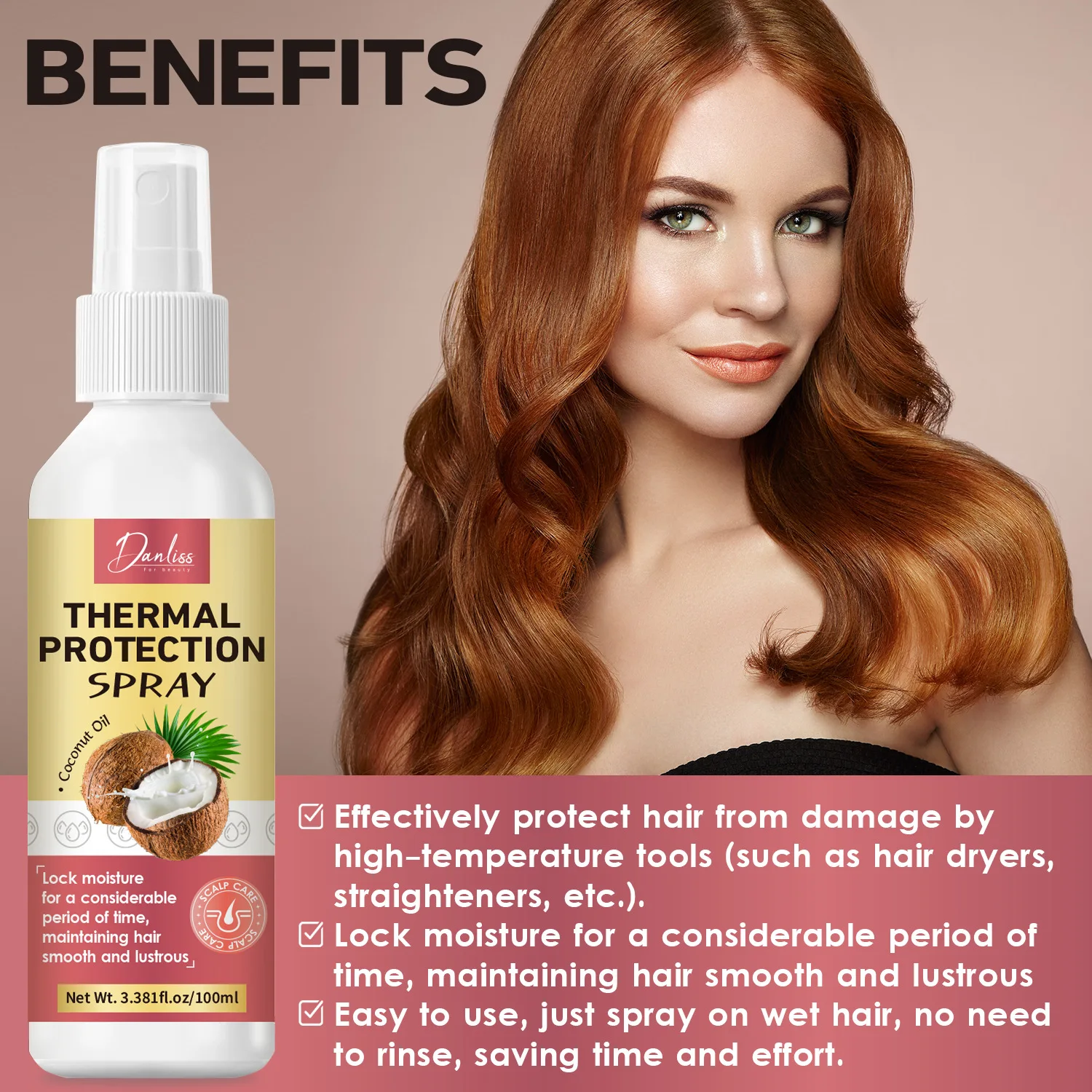 Kokosöl-Wärmeschutzspray - Pro – Heat Protectant Spray Bewertung und Preis