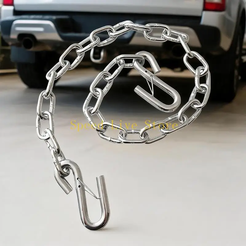 547C Vehicle Transport Trailer Chain, 1 Meter Safety Tow Chain Hook