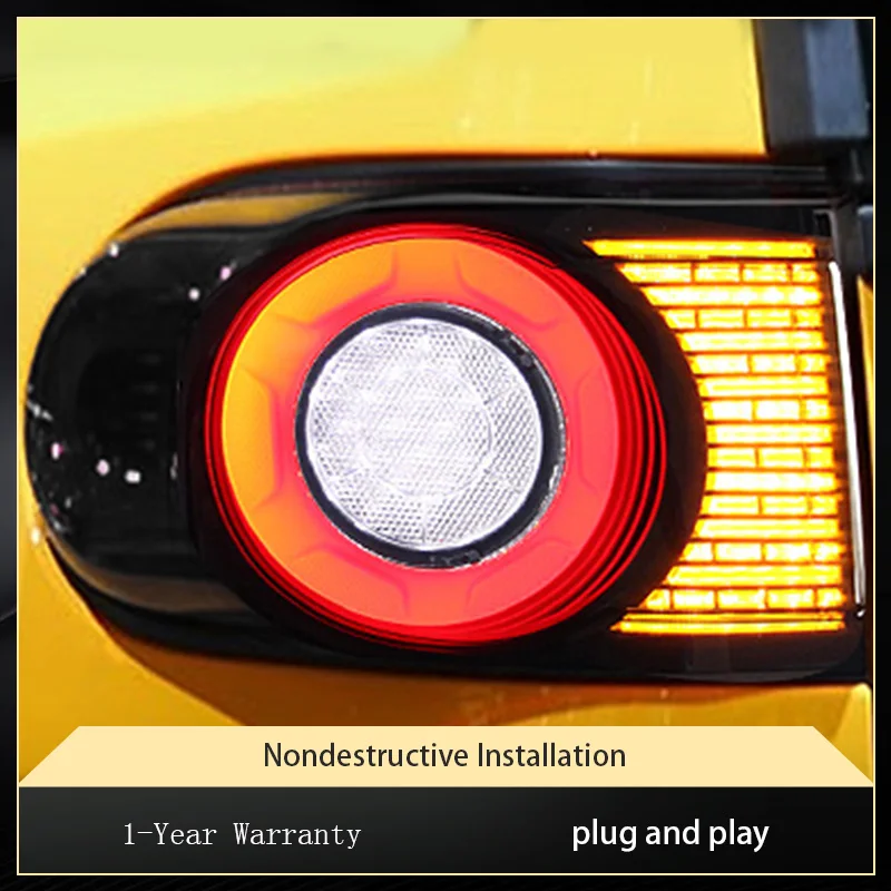 Car Light For Toyota FJ Cruiser 2007-2020 New Upgrade Retro Frog Eye Design LED Modified Taillight Auto Tail Lamp Accessories