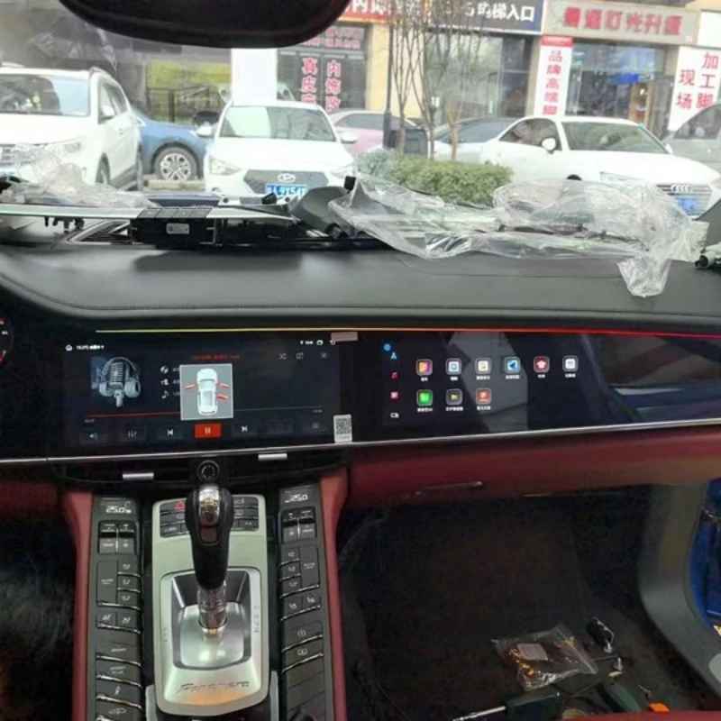 

Applicable to macan Paramela Pamela central control Dalian dual screen navigation all-in-one machine 360 panorama