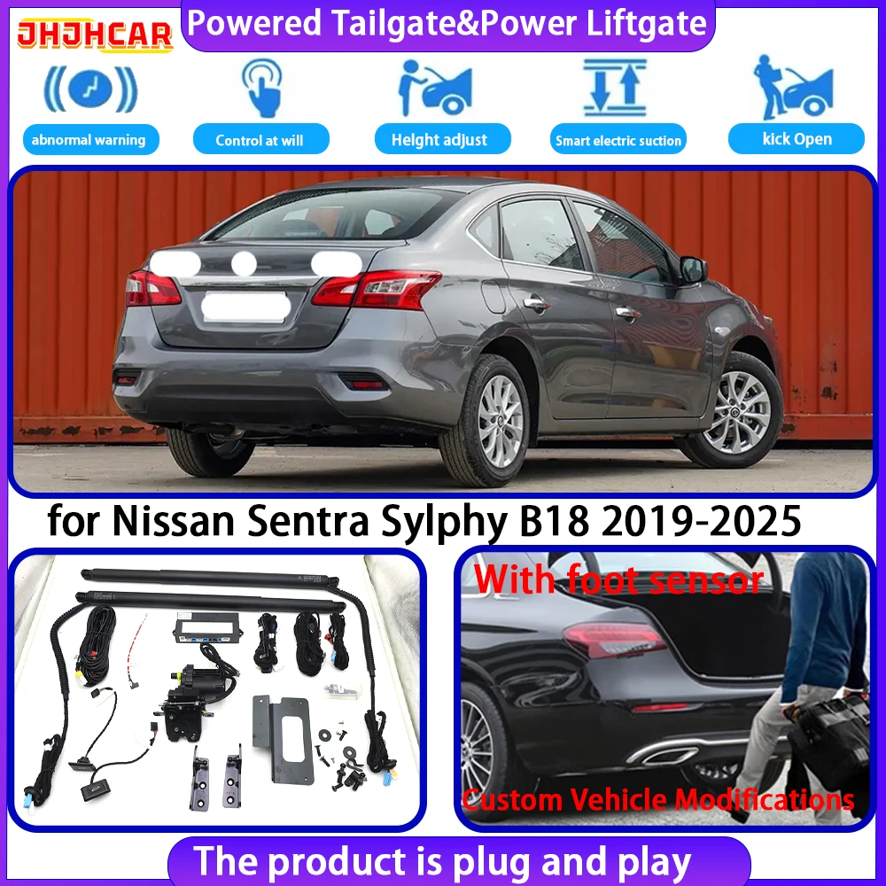 JHJHCAR for Nissan Sentra Sylphy B18 2019-2025 OEM Smart Automatic Electric Powered Tailgate Power Liftgate Tailgate System