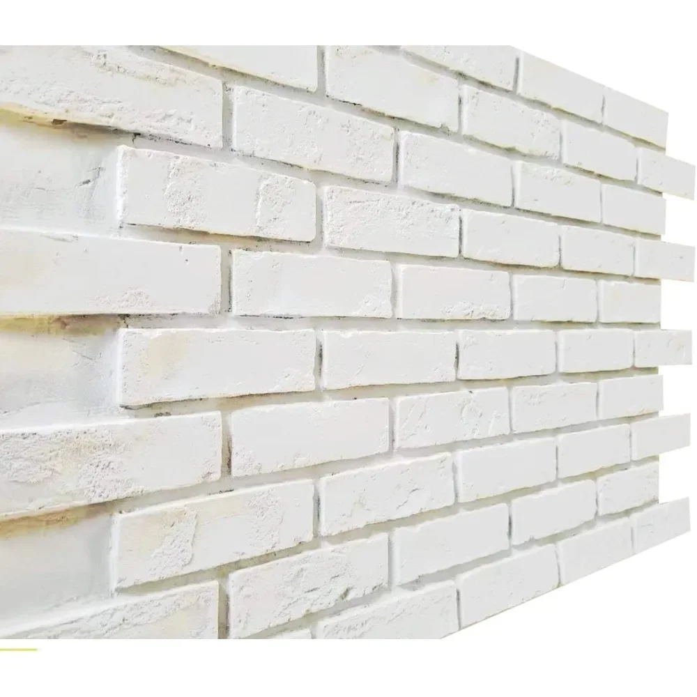 Brick Wall Panels, 3D Wall Panels FRP for Bedroom Dining Hall Restaurant Coffee Bar Decor, Ancient Surface Hard Design