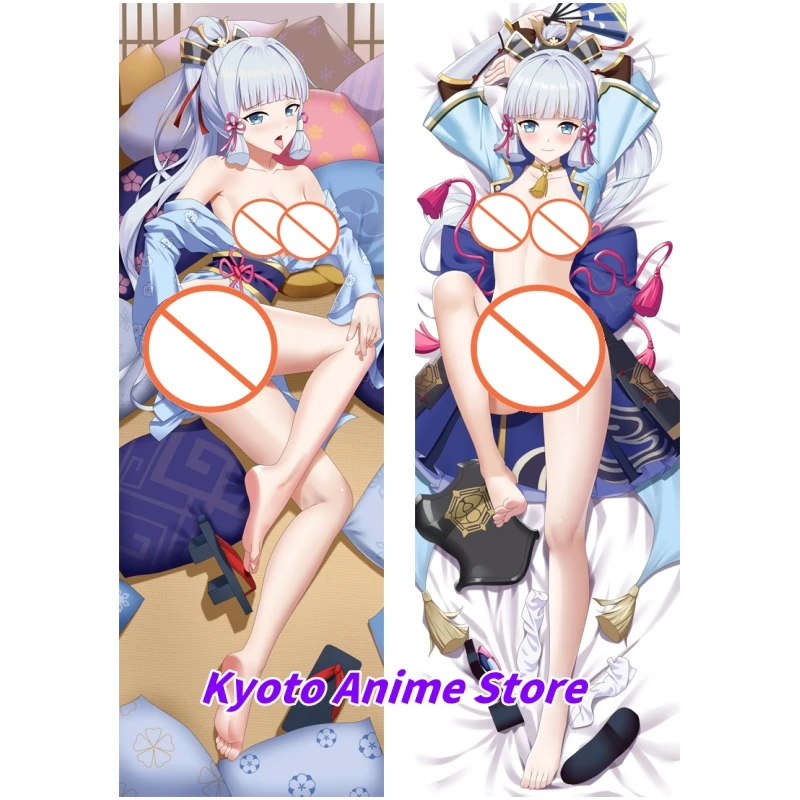 

Dakimakura Anime Pillow Case Genshin Impact Kamisato Ayaka Double-sided Print Of Life-size Body Pillowcase Gifts