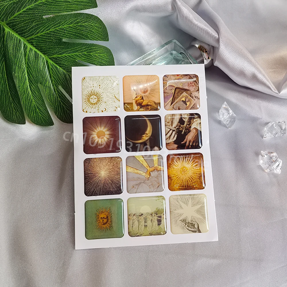 3D-koepel epoxy telefoonhoessticker op maat gemaakt populair decoratief harslabel gepersonaliseerde kristallen verhoogde gellogo jelly DlY-vormen