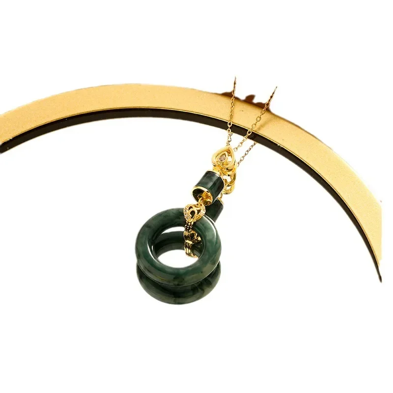 레트로 스타일 안전 버클 기하학적 틈새 새로운 디자인 펜던트 기질 목걸이