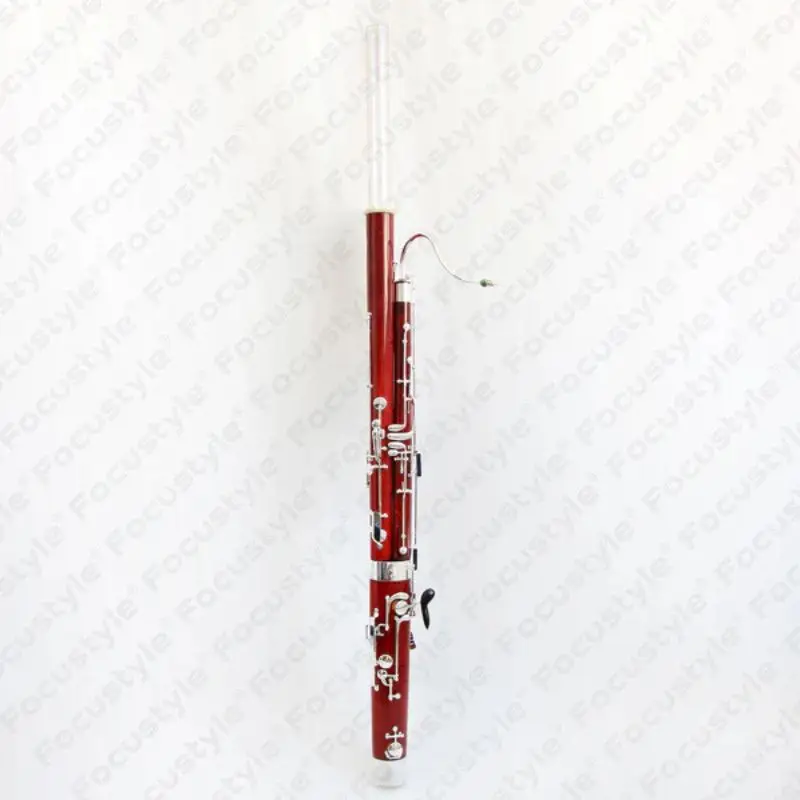 Fagote con llave C para niños, cuerpo de arce, teclas plateadas, instrumento Musical, fagot para niños